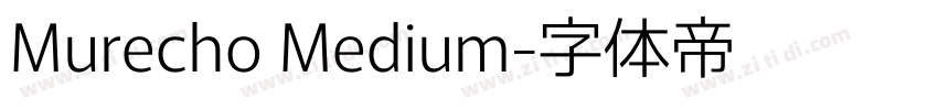 Murecho Medium字体转换